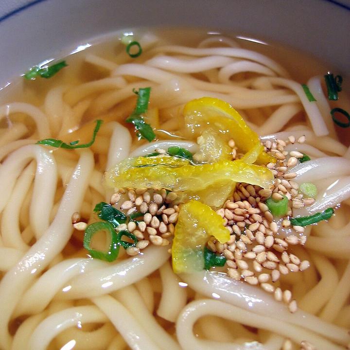 Bowl of soft Japanese udon noodles suitable for infants